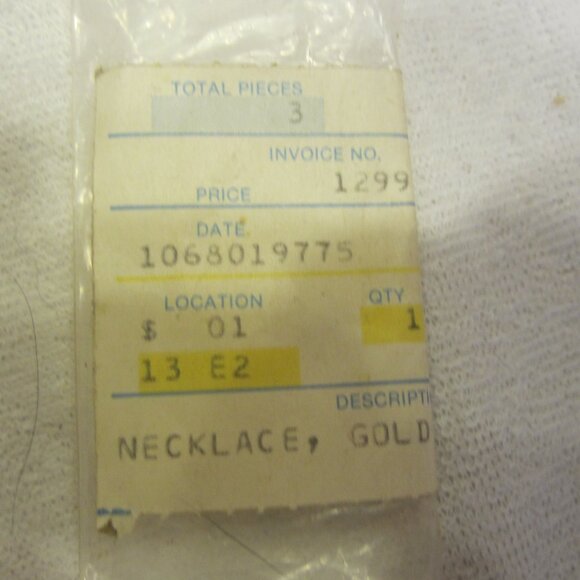 VTG 70'S GOLD TONE HAMMERED DISC CHOKER NECKLACE - Picture 4 of 5